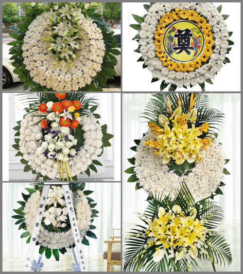 四川成都崇州市怀远镇龙潭村花圈速递